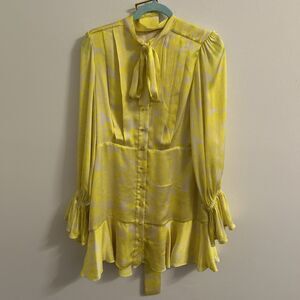 Women’s Large Alexis Neela Floral Print Mini Dress, Retail $425